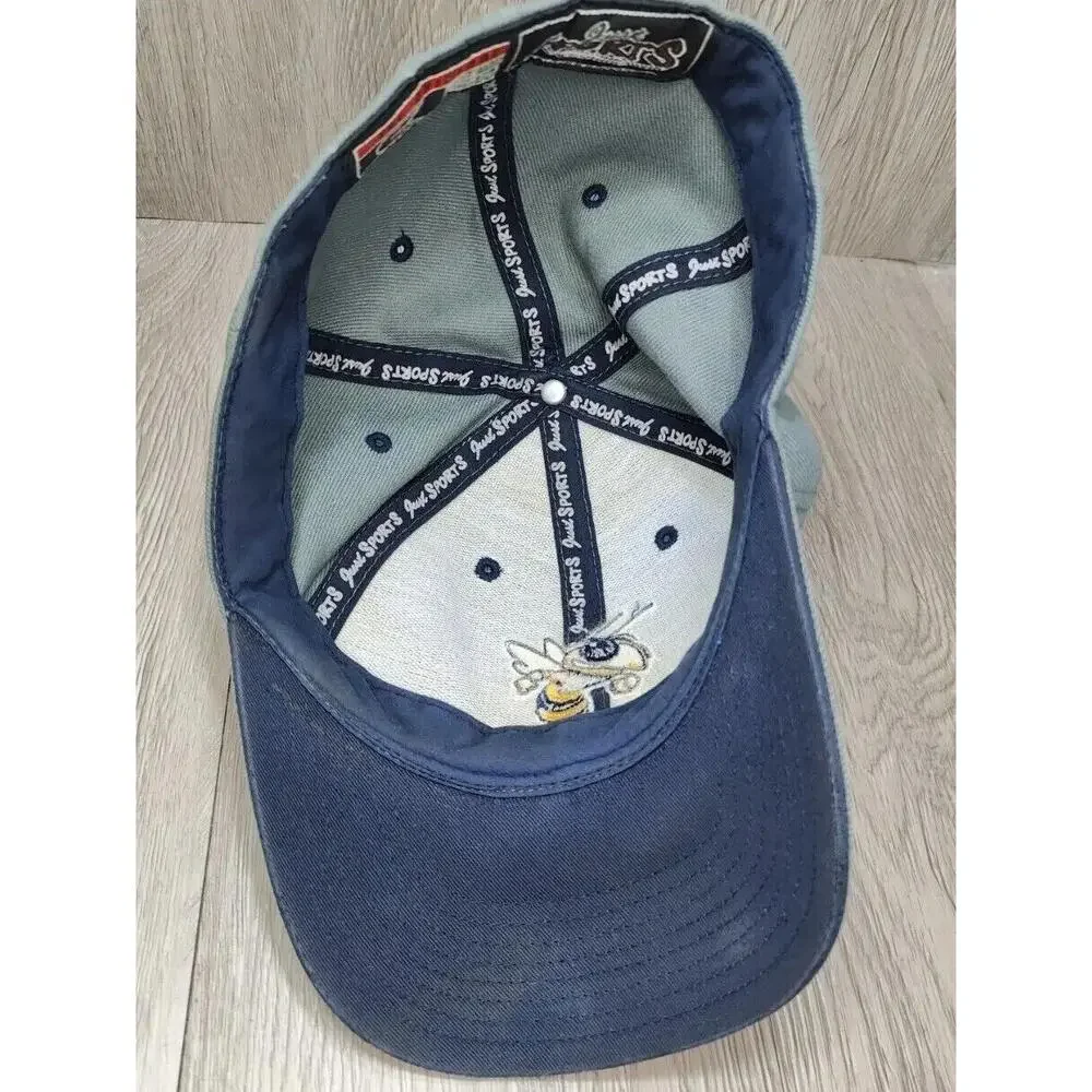 Georgia Tech Men's Hat Colosseum Sz 7 1/4 NCAA Fitted Cap Gray‎ Embroidered Logo